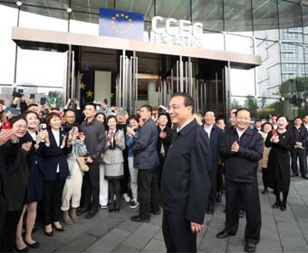 總理到成都考察，由中展設(shè)計及施工的中國-歐洲中心展廳火了